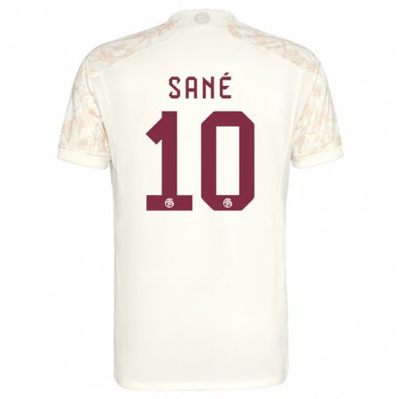 Kandiny Kinderen Leroy Sané #10 Gebroken Wit Thuisshirt Derde Tenue 2023/24 T-Shirt België