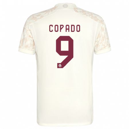 Kandiny Bambino Maglia Lucas Copado #9 Bianco Kit Gara Third 2023/24 Maglietta