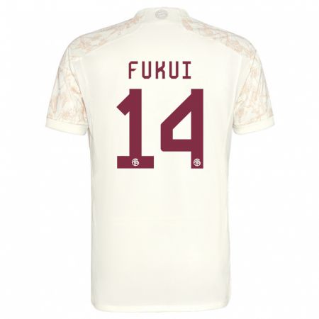 Kandiny Kinder Taichi Fukui #14 Cremefarben Ausweichtrikot Trikot 2023/24 T-Shirt Österreich