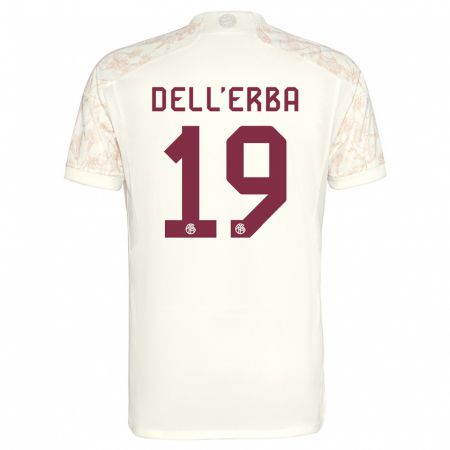 Kandiny Bambino Maglia Davide Dell'erba #19 Bianco Kit Gara Third 2023/24 Maglietta