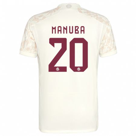 Kandiny Bambino Maglia Vincent Manuba #20 Bianco Kit Gara Third 2023/24 Maglietta