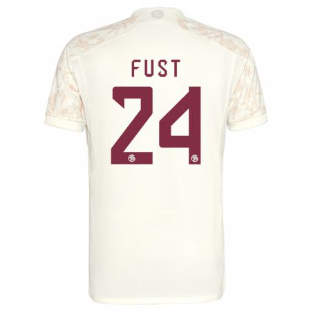 Kandiny Kinderen Leon Fust #24 Gebroken Wit Thuisshirt Derde Tenue 2023/24 T-Shirt België