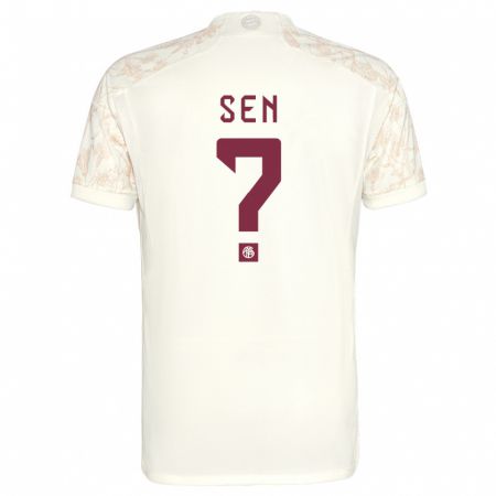 Kandiny Kinder Salih Sen #0 Cremefarben Ausweichtrikot Trikot 2023/24 T-Shirt Österreich