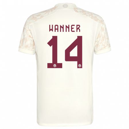 Kandiny Kinderen Paul Wanner #14 Gebroken Wit Thuisshirt Derde Tenue 2023/24 T-Shirt België