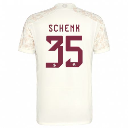 Kandiny Bambino Maglia Johannes Schenk #35 Bianco Kit Gara Third 2023/24 Maglietta