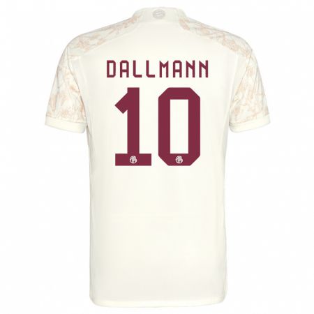 Kandiny Kinderen Linda Dallmann #10 Gebroken Wit Thuisshirt Derde Tenue 2023/24 T-Shirt België