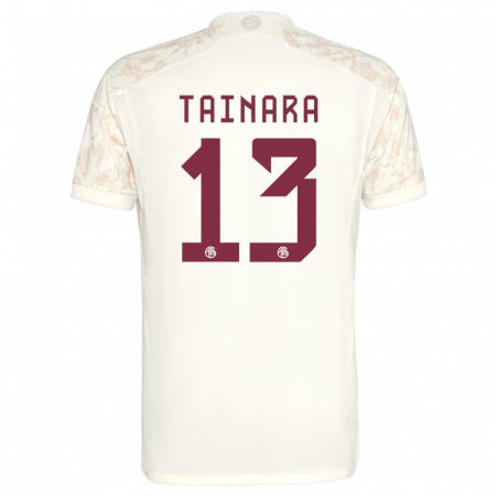 Kandiny Kinderen Tainara #13 Gebroken Wit Thuisshirt Derde Tenue 2023/24 T-Shirt België