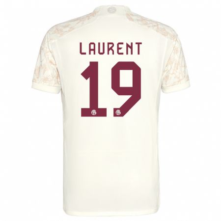 Kandiny Kinderen Emelyne Laurent #19 Gebroken Wit Thuisshirt Derde Tenue 2023/24 T-Shirt België