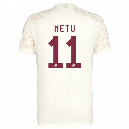 Kandiny Kinder Emilian Metu #11 Cremefarben Ausweichtrikot Trikot 2023/24 T-Shirt Österreich