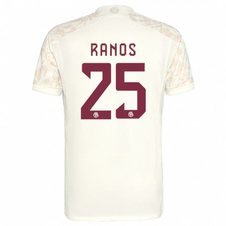 Kandiny Kinderen Grant-Leon Ranos #25 Gebroken Wit Thuisshirt Derde Tenue 2023/24 T-Shirt