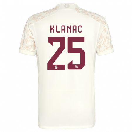 Kandiny Kinder Luka Klanac #25 Cremefarben Ausweichtrikot Trikot 2023/24 T-Shirt Österreich