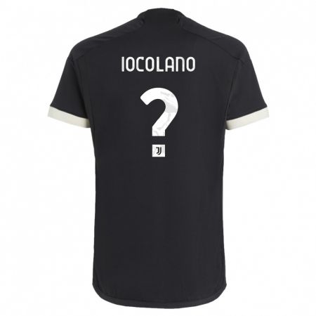 Kandiny Kinder Simone Iocolano #0 Schwarz Ausweichtrikot Trikot 2023/24 T-Shirt Österreich