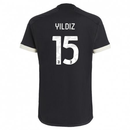 Kandiny Niño Camiseta Kenan Yildiz #0 Negro Equipación Tercera 2023/24 La Camisa