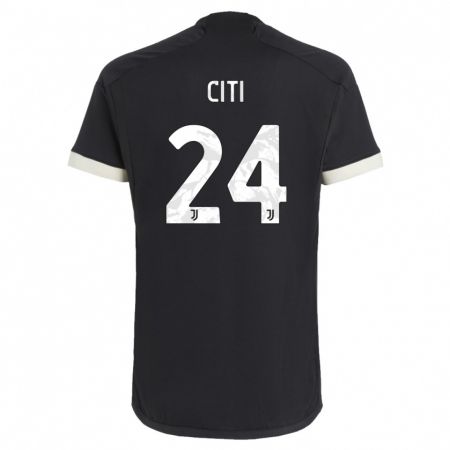 Kandiny Kinder Alessandro Citi #24 Schwarz Ausweichtrikot Trikot 2023/24 T-Shirt Österreich