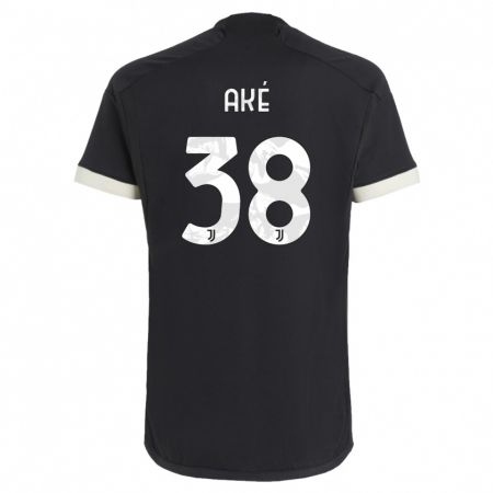 Kandiny Bambino Maglia Marley Ake #38 Nero Kit Gara Third 2023/24 Maglietta