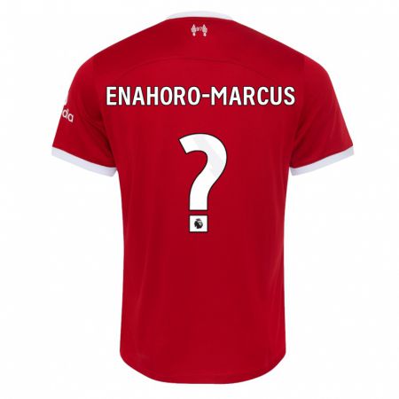 Kandiny Hombre Camiseta Louis Enahoro-Marcus #0 Rojo 1ª Equipación 2023/24 La Camisa