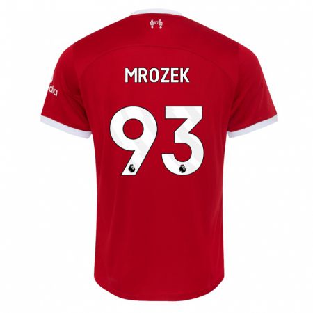 Kandiny Hombre Camiseta Fabian Mrozek #93 Rojo 1ª Equipación 2023/24 La Camisa