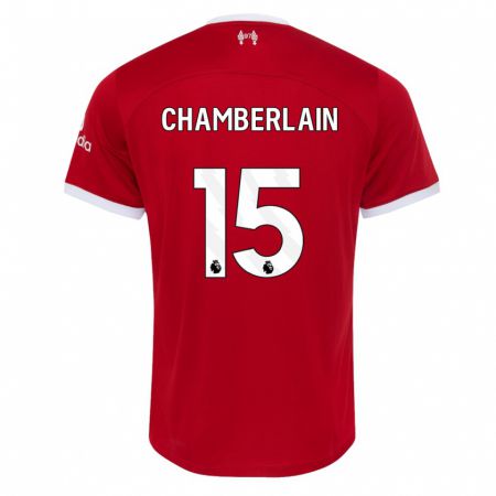 Kandiny Hombre Camiseta Alex Oxlade Chamberlain #15 Rojo 1ª Equipación 2023/24 La Camisa