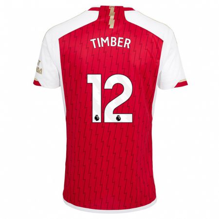 Kandiny Heren Jurrien Timber #12 Rood Thuisshirt Thuistenue 2023/24 T-Shirt België