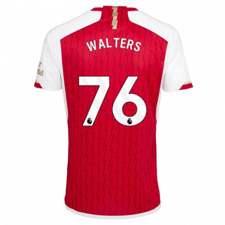 Kandiny Heren Reuell Walters #76 Rood Thuisshirt Thuistenue 2023/24 T-Shirt België