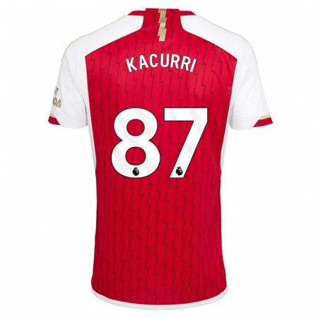 Kandiny Uomo Maglia Maldini Kacurri #87 Rosso Kit Gara Home 2023/24 Maglietta