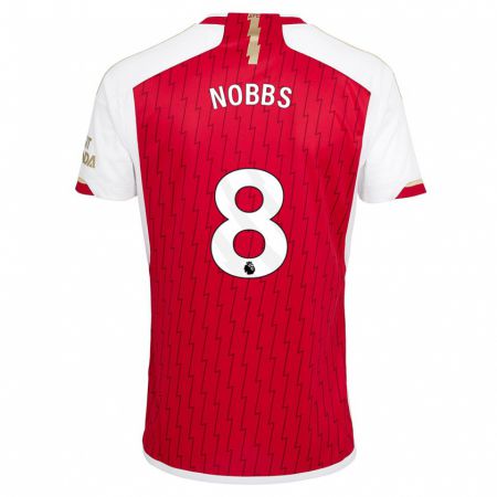 Kandiny Uomo Maglia Nobbs #8 Rosso Kit Gara Home 2023/24 Maglietta