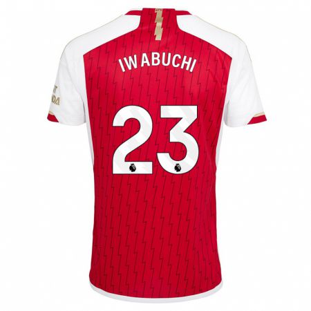 Kandiny Uomo Maglia Mana Iwabuchi #23 Rosso Kit Gara Home 2023/24 Maglietta