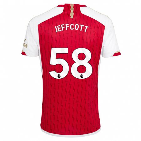 Kandiny Heren Henry Jeffcott #58 Rood Thuisshirt Thuistenue 2023/24 T-Shirt België