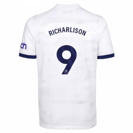 Kandiny Heren Richarlison #9 Wit Thuisshirt Thuistenue 2023/24 T-Shirt België