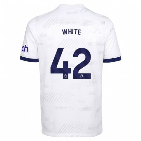 Kandiny Uomo Maglia Harvey White #42 Bianco Kit Gara Home 2023/24 Maglietta