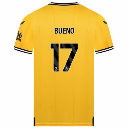 Kandiny Uomo Maglia Hugo Bueno #17 Giallo Kit Gara Home 2023/24 Maglietta