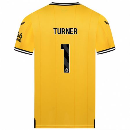 Kandiny Uomo Maglia Shannon Turner #1 Giallo Kit Gara Home 2023/24 Maglietta