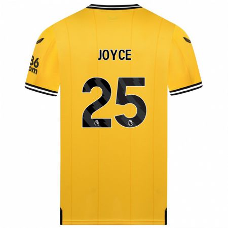 Kandiny Hombre Camiseta Leonie Joyce #25 Amarillo 1ª Equipación 2023/24 La Camisa