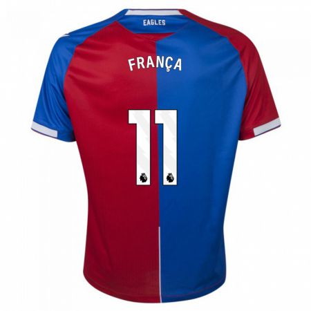 Kandiny Hombre Camiseta Matheus França #11 Rojo Azul 1ª Equipación 2023/24 La Camisa