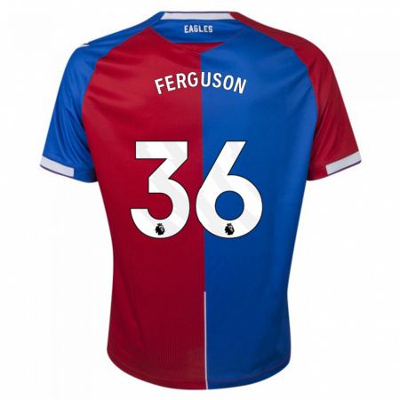 Kandiny Hombre Camiseta Nathan Ferguson #36 Rojo Azul 1ª Equipación 2023/24 La Camisa