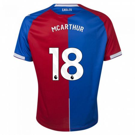 Kandiny Hombre Camiseta James Mcarthur #18 Rojo Azul 1ª Equipación 2023/24 La Camisa