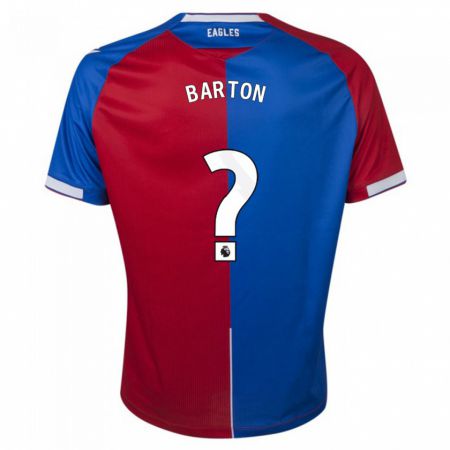 Kandiny Hombre Camiseta Kalani Barton #0 Rojo Azul 1ª Equipación 2023/24 La Camisa