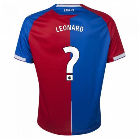 Kandiny Hombre Camiseta James Leonard #0 Rojo Azul 1ª Equipación 2023/24 La Camisa