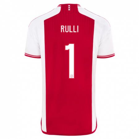 Kandiny Heren Gerónimo Rulli #1 Rood Wit Thuisshirt Thuistenue 2023/24 T-Shirt België