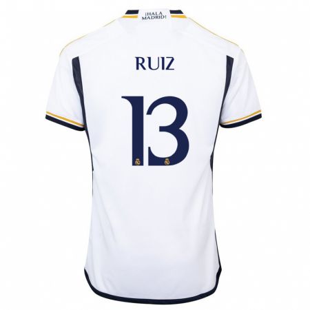 Kandiny Uomo Maglia Guillermo Ruiz #13 Bianco Kit Gara Home 2023/24 Maglietta