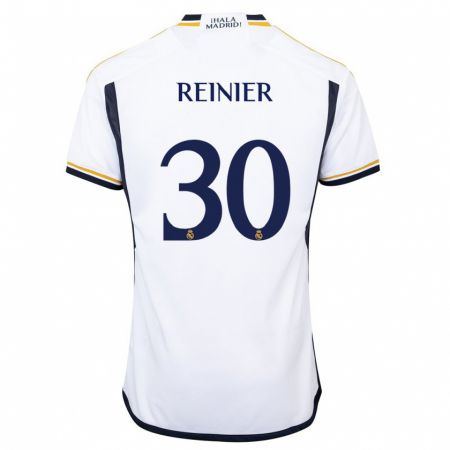 Kandiny Heren Reinier #30 Wit Thuisshirt Thuistenue 2023/24 T-Shirt België