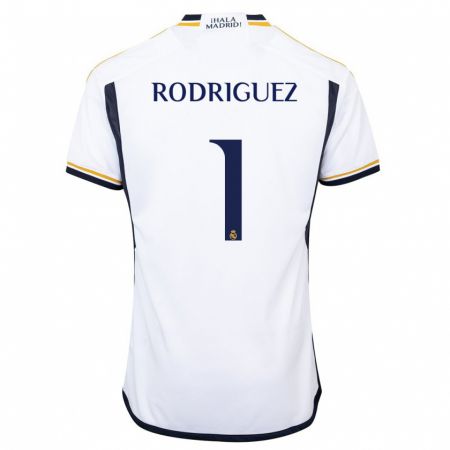 Kandiny Uomo Maglia Misa Rodriguez #1 Bianco Kit Gara Home 2023/24 Maglietta