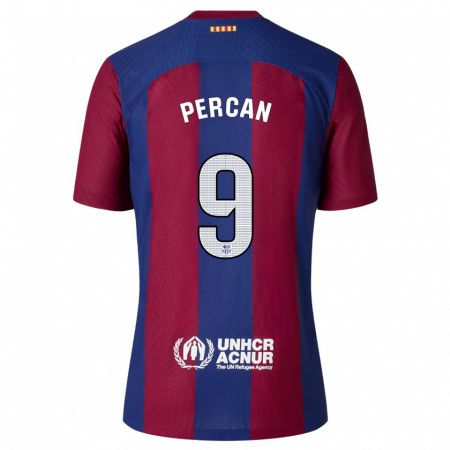 Kandiny Hombre Camiseta Diego Percan #9 Rojo Azul 1ª Equipación 2023/24 La Camisa