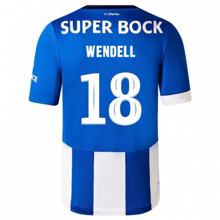 Kandiny Uomo Maglia Wendell #18 Blu Bianco Kit Gara Home 2023/24 Maglietta