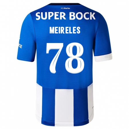 Kandiny Uomo Maglia Jorge Meireles #78 Blu Bianco Kit Gara Home 2023/24 Maglietta