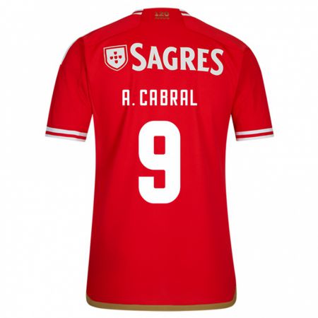 Kandiny Hombre Camiseta Arthur Cabral #9 Rojo 1ª Equipación 2023/24 La Camisa