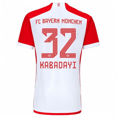 Kandiny Heren Yusuf Kabadayi #32 Rood Wit Thuisshirt Thuistenue 2023/24 T-Shirt België