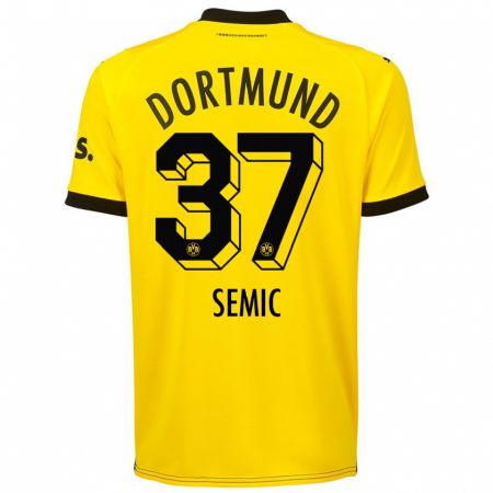 Kandiny Hombre Camiseta Lion Semic #37 Amarillo 1ª Equipación 2023/24 La Camisa