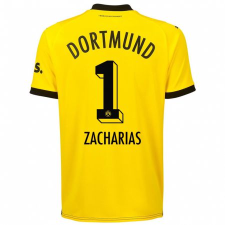 Kandiny Hombre Camiseta Marlon Zacharias #1 Amarillo 1ª Equipación 2023/24 La Camisa