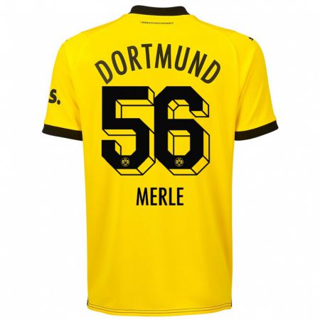 Kandiny Uomo Maglia Albers Merle #56 Giallo Kit Gara Home 2023/24 Maglietta